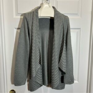 Covington Gray Women's Chunky Open Front Cardigan